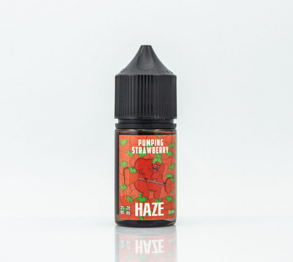 Рідина Haze Organic 60/40 Pumping Strawberry 30ml 0mg без нікотину зі смаком полуниці з холодком