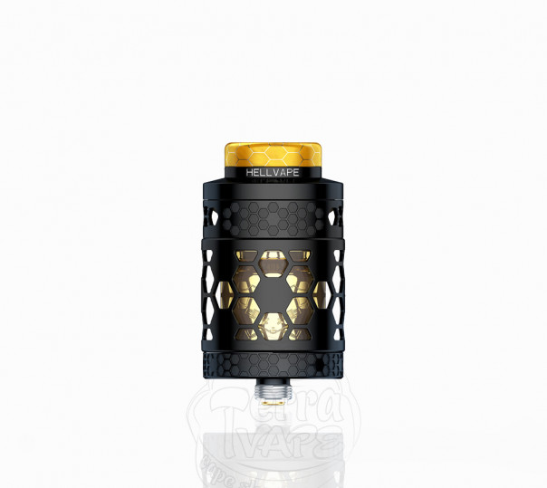 Hellvape Dead Rabbit 4 RTA Pro Tank Atomizer Black Gold Обслуговуваний бак
