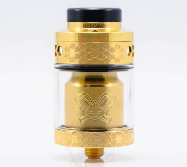 Hellvape Dead Rabbit 4 RTA Tank Atomizer Gold Обслуживаемый бак