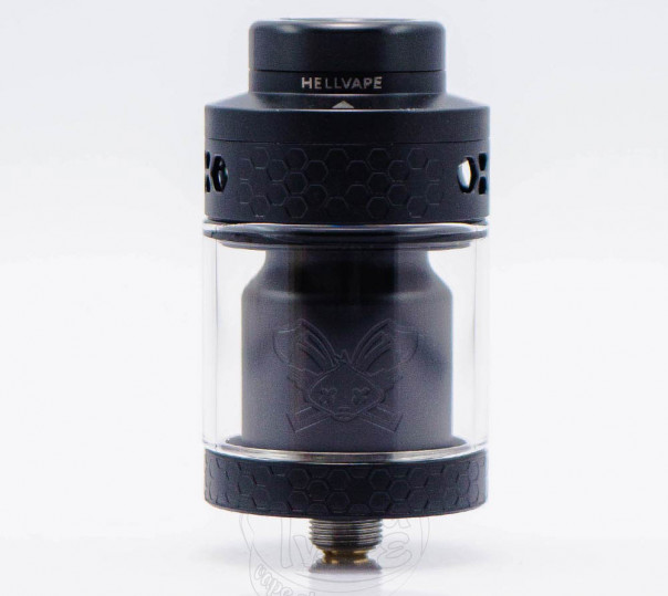 Hellvape Dead Rabbit 4 RTA Tank Atomizer Matte Full Black Обслуживаемый бак