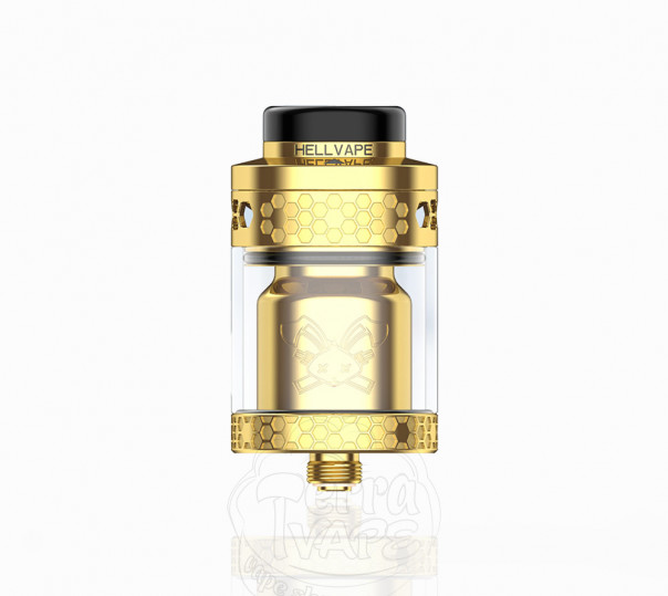Hellvape Dead Rabbit 4 RTA Tank Atomizer Gold Обслуговуваний бак