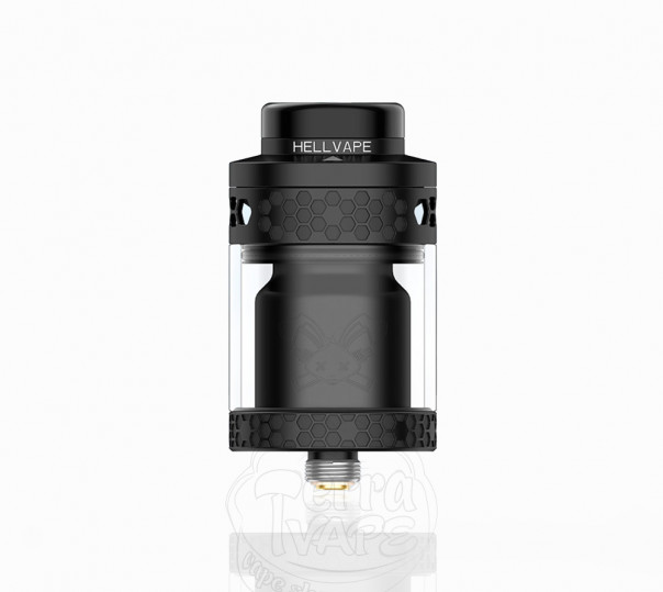 Hellvape Dead Rabbit 4 RTA Tank Atomizer Matte Full Black Обслуговуваний бак