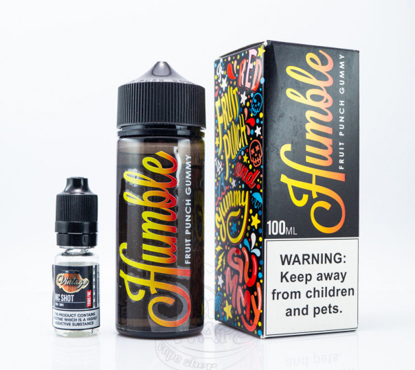 Рідина Humble Organic Shortfill Fruit Punch Gummy 110ml 1.5mg на органічному нікотині