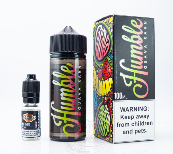 Рідина Humble Organic Shortfill Guava Kahn 110ml 1.5mg на органічному нікотині