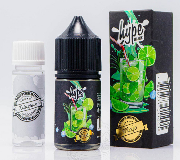 Жидкость Hype Black Salt Mojo 30ml 25mg со вкусом мохито (набор компонентов)
