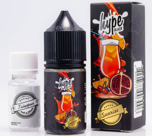 Жидкость Hype Black Salt Sunrise 30ml 50mg со вкусом коктейля Санрайз (набор компонентов)