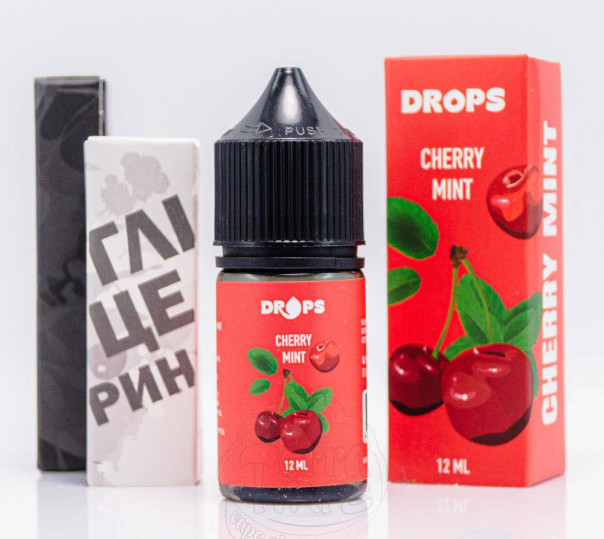 Жидкость Hype Drops Salt Cherry Mint 30ml 25mg со вкусом вишни и мяты (набор компонентов) Жидкость Hype Drops Salt Cherry Mint 30ml 25mg со вкусом вишни и мяты (набор компонентов)