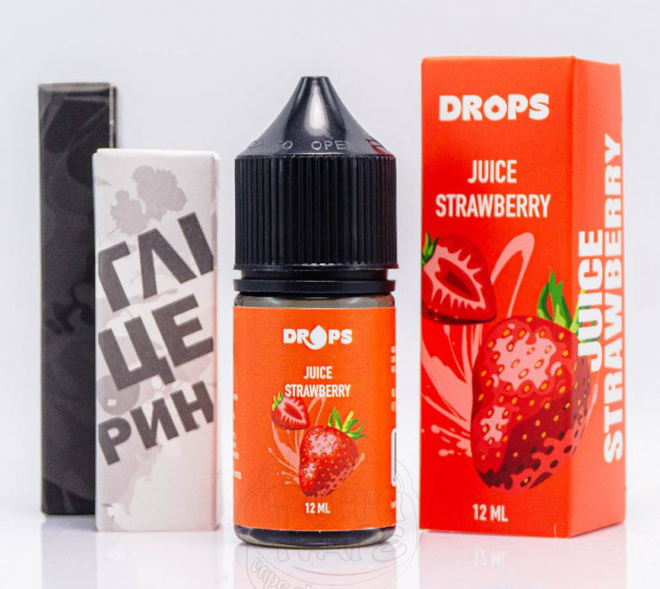 Жидкость Hype Drops Salt Juice Strawberry 30ml 50mg со вкусом клубники (набор компонентов) Жидкость Hype Drops Salt Juice Strawberry 30ml 50mg со вкусом клубники (набор компонентов)