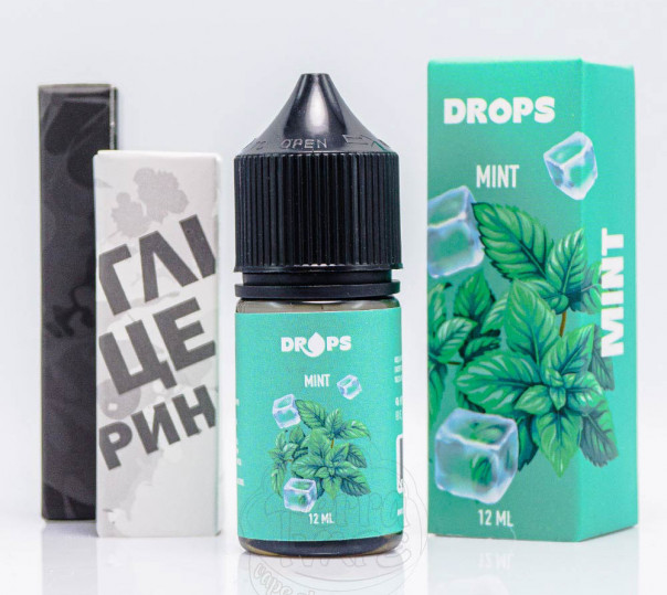 Жидкость Hype Drops Salt Mint 30ml 50mg со вкусом мяты (набор компонентов) Жидкость Hype Drops Salt Mint 30ml 50mg со вкусом мяты (набор компонентов)