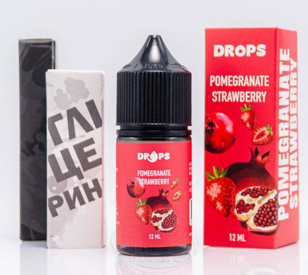 Жидкость Hype Drops Salt Pomegranate Strawberry 30ml 50mg со вкусом клубники и граната (набор компонентов) Жидкость Hype Drops Salt Pomegranate Strawberry 30ml 50mg со вкусом клубники и граната (набор компонентов)