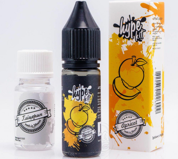 Рідина Hype Salt Apricot 15ml 25mg зі смаком абрикосу (набір компонентів)