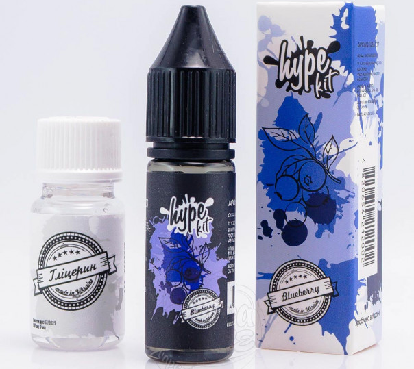 Рідина Hype Salt Blueberry 15ml 50mg зі смаком чорниці (набір компонентів)