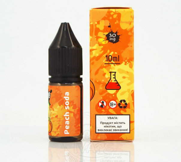 Рідина Hype Salt New Peach Soda 10ml 30mg на сольовому нікотині зі смаком персикової содової