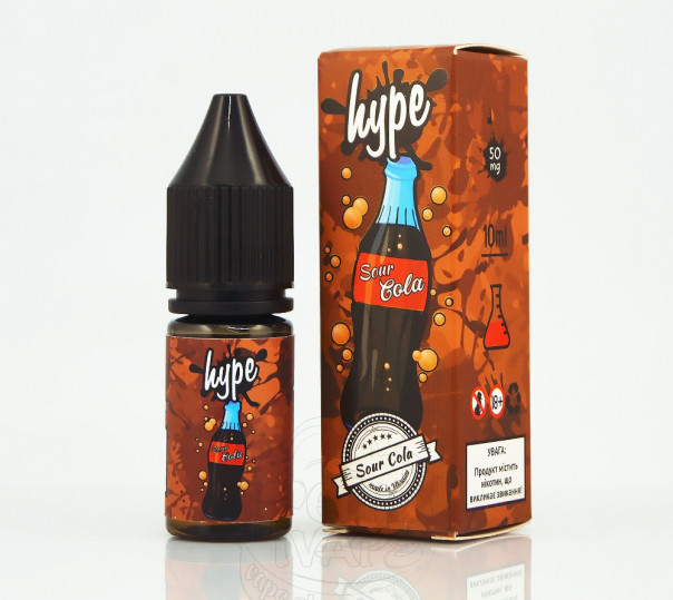 Жидкость Hype Salt New Sour Cola 10ml 30mg на солевом никотине со вкусом желейных конфет с кока-колой