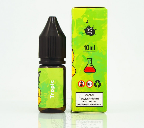 Рідина Hype Salt New Tropic 10ml 15mg на сольовому нікотині зі смаком тропічного коктейлю