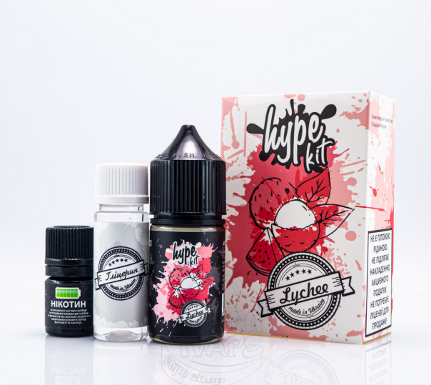 Рідина Hype Salt Lychee 30ml 25mg зі смаком лічі (набір компонентів)