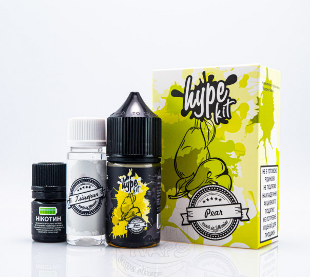 Рідина Hype Salt Pear 30ml 25mg зі смаком груші (набір компонентів)