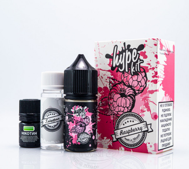 Рідина Hype Salt Raspberry 30ml 50mg зі смаком малини (набір компонентів)