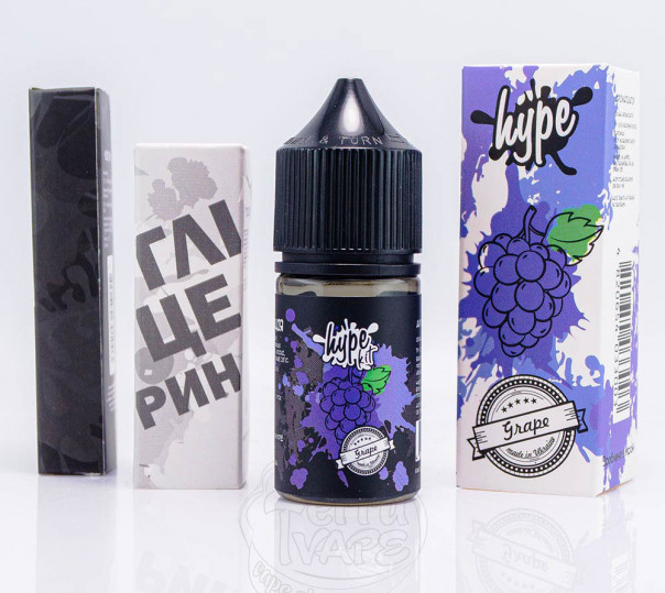 Рідина Hype Salt Grape 30ml 25mg зі смаком винограду (набір компонентів)