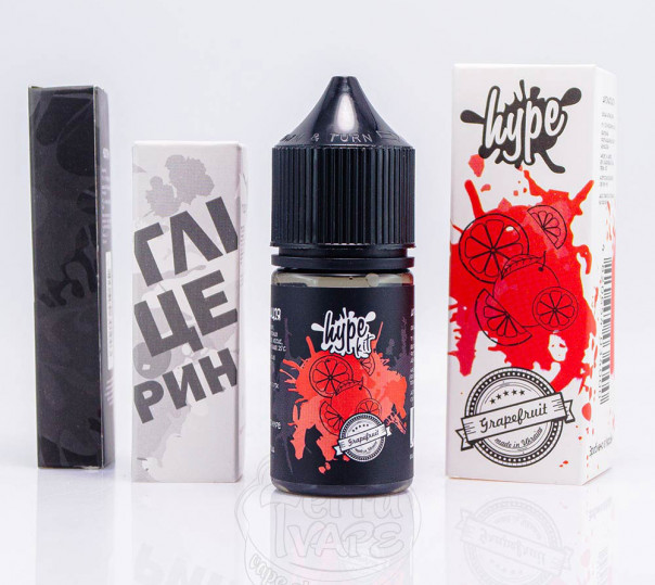 Рідина Hype Salt Grapefruit 30ml 50mg зі смаком грейпфруту (набір компонентів)