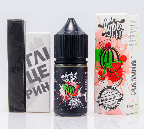 ЖидкостьHype Salt Watermelon 30ml 50mg со вкусом арбуза (набор компонентов)