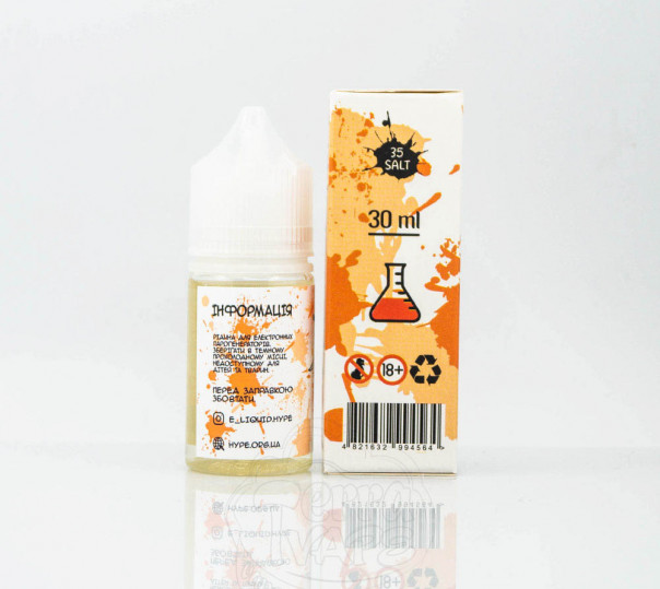 Жидкость Hype Salt Peach 30ml 35mg на солевом никотине со вкусом персика