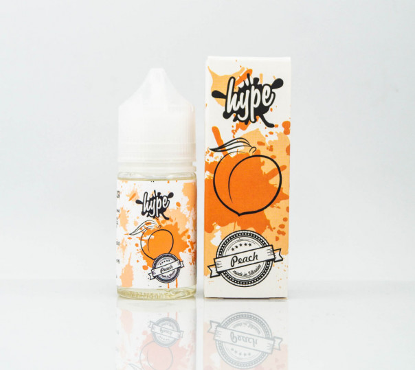 Рідина Hype Salt Peach 30ml 35mg на сольовому нікотині зі смаком персика