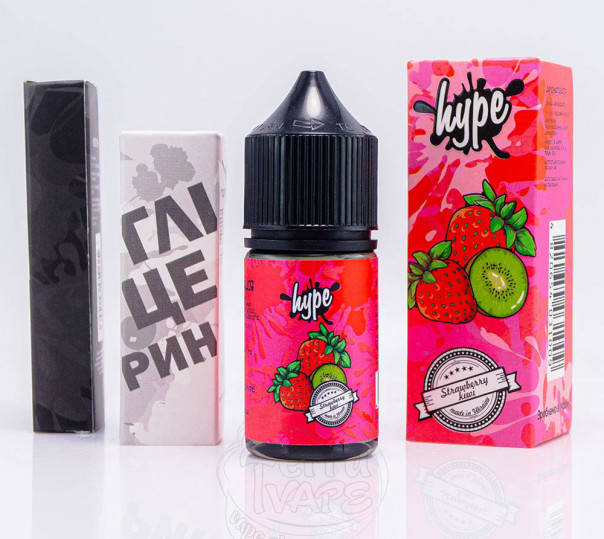 Рідина Hype Salt New Strawberry Kiwi 30ml 50mg зі смаком полуниці та ківі (набір компонентів)
