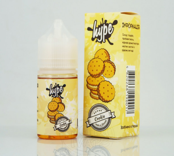 Рідина Hype Salt New Cookie 30ml 15mg на сольовому нікотині зі смаком печива