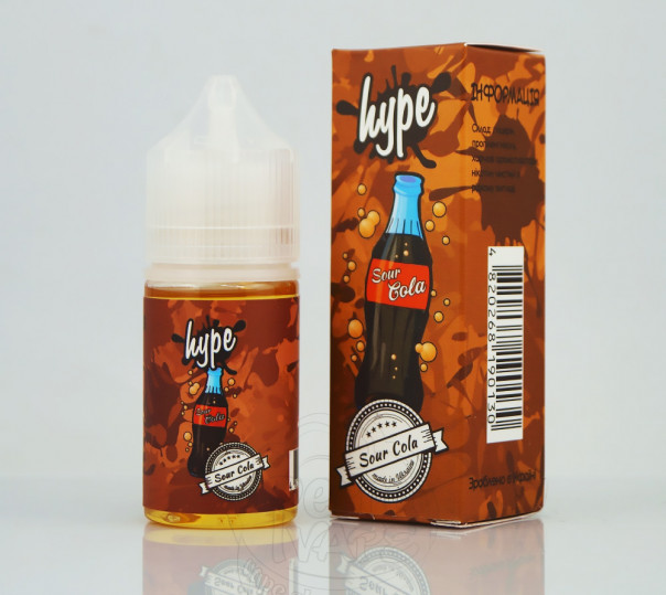 Рідина Hype Salt New Sour Cola 30ml 50mg на сольовому нікотині зі смаком желейних цукерок із кока-колою