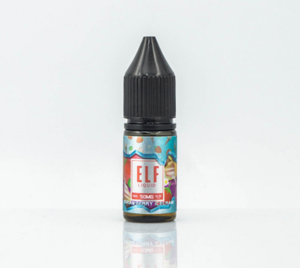 Жидкость Elf Liq Salt Strawberry Ice Cream 10ml 30mg на солевом никотине со вкусом клубничного мороженого