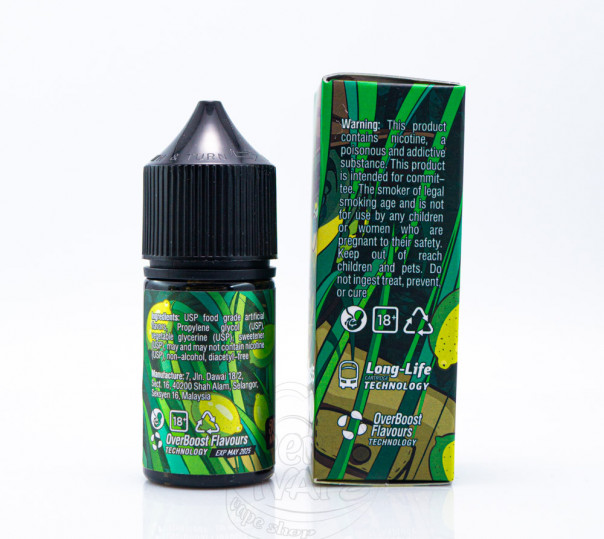 Рідина In Bottle Salt Lemongrass 30ml 50mg на сольовому нікотині зі смаком лемонграсу