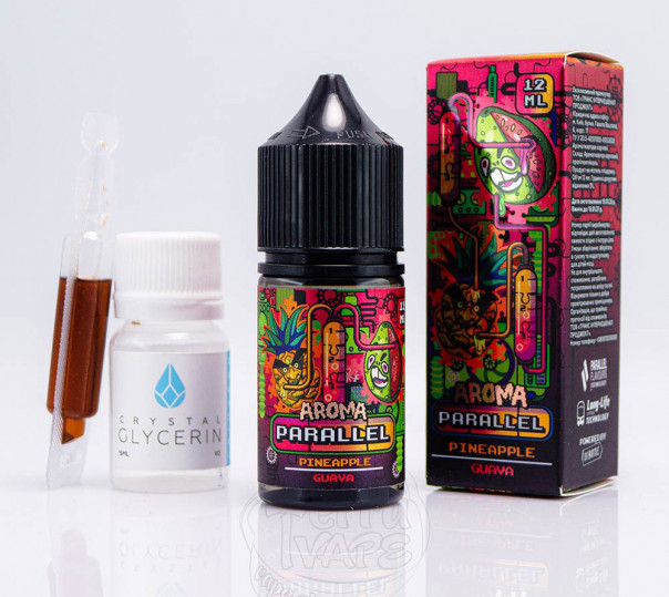 Жидкость In Bottle Parallel Salt Pineapple Guava 30ml 50mg со вкусом ананаса и гуавы (набор компонентов)