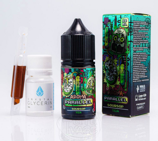 Рідина In Bottle Parallel Salt Soursop Tea 30ml 50mg зі смаком чаю (набір компонентів)