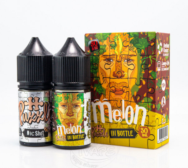 Жидкость In Bottle Puzzle Salt Melon 30ml 50mg со вкусом дыни (набор компонентов)