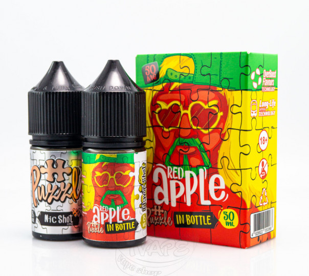 Жидкость In Bottle Puzzle Salt Red Apple 30ml 30mg со вкусом красного яблока (набор компонентов)