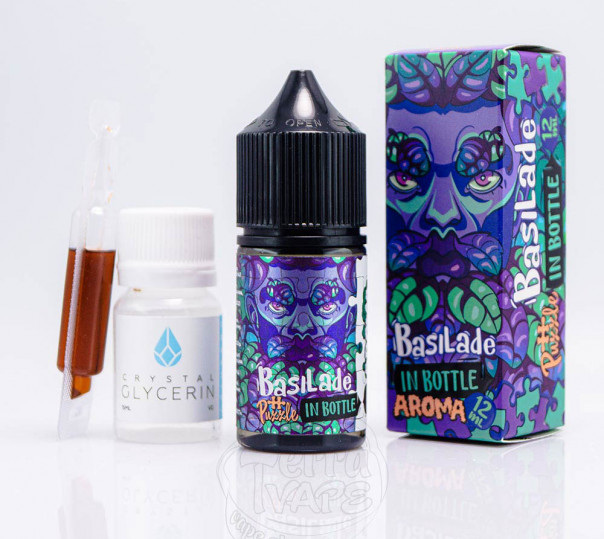 Рідина In Bottle Puzzle Salt Basilade 30ml 50mg зі смаком лимонаду з базиліком (набір компонентів)