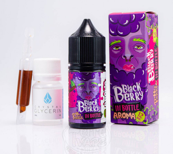 Рідина In Bottle Puzzle Salt BlackBerry 30ml 50mg зі смаком ожини (набір компонентів)
