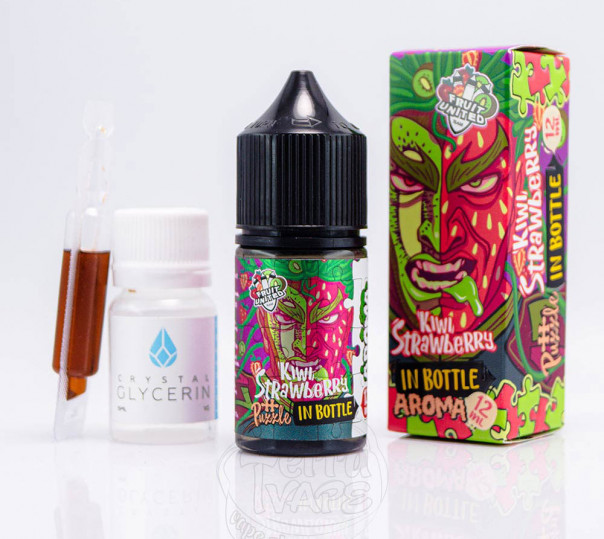 Рідина In Bottle Puzzle Salt Kiwi Strawberry 30ml 50mg зі смаком ківі та полуниці (набір компонентів)