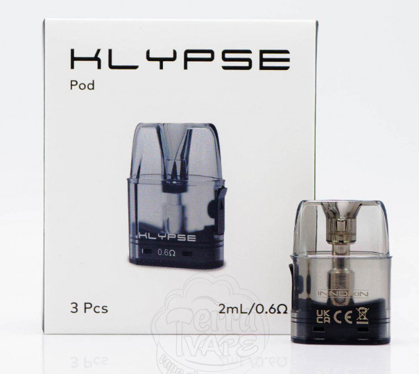 Картридж Innokin Klypse Pod Cartridge 2ml 0.6Ом для багаторазової pod-системи Klypse/Zip/ Mecha/Pro Pod Kit