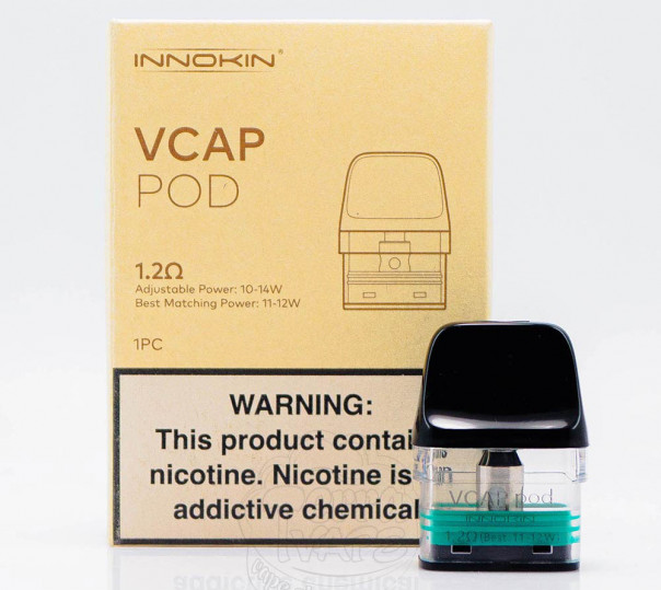 Картридж Innokin VCAP Pod Cartridge 2ml для багаторазової pod-системи Endura V, Endura V Box / Trine Kit, Trine SE Kit, Endura V Pro Kit