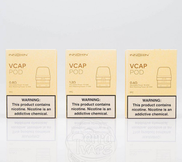 Картридж Innokin VCAP Pod Cartridge 2ml для багаторазової pod-системи Endura V, Endura V Box / Trine Kit, Trine SE Kit, Endura V Pro Kit