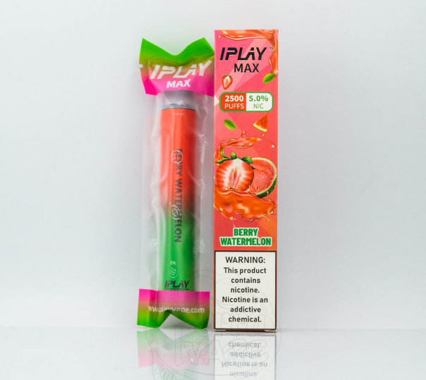 iPlay Max 2500 Berry Watermelon (Клубника с арбузом) Одноразовый POD