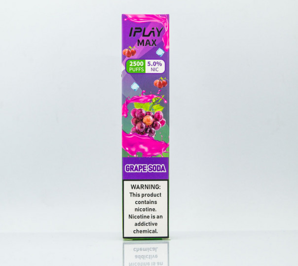 iPlay Max 2500 Grape Soda (Виноградная содовая) Одноразовый POD