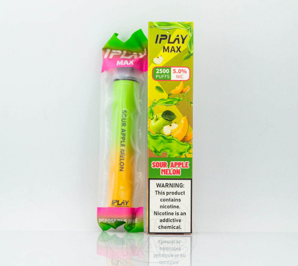 iPlay Max 2500 Sour Apple Melon (Кисле яблуко з динею) Одноразовий POD