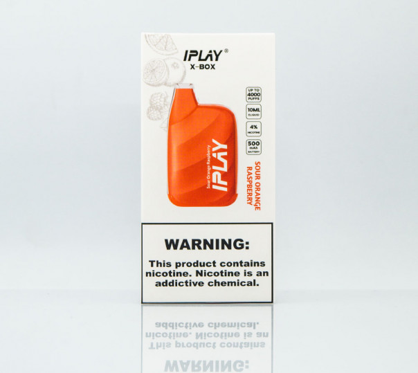 iPlay X-Box 4000 Sour Orange Raspberry (Кислый апельсин с малиной) Одноразовый POD