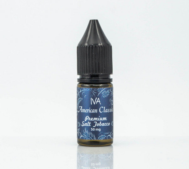 Рідина Iva Salt American Classic 10ml 50mg на сольовому нікотині зі смаком тютюну з шоколадом