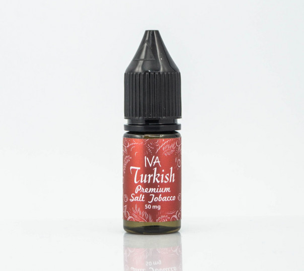 Рідина Iva Salt Tobacco Turkish 10ml 50mg на сольовому нікотині зі смаком тютюну з прянощами