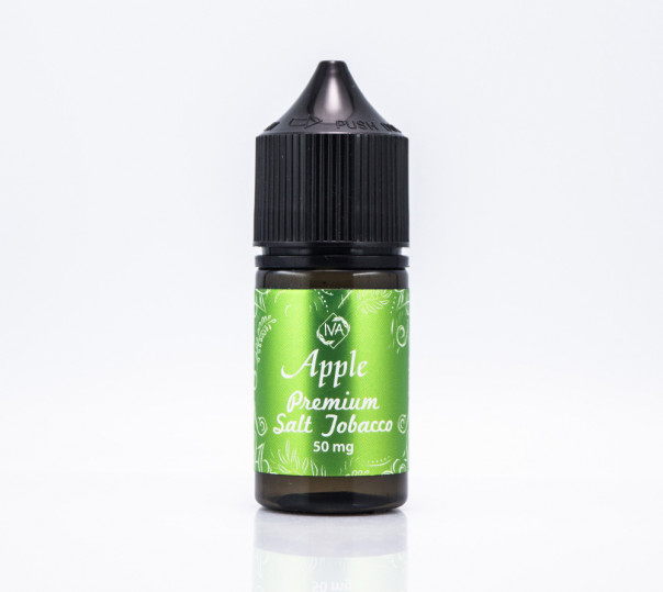 Рідина Iva Salt Tobacco Apple 30ml 50mg на сольовому нікотині зі смаком тютюну з яблуком