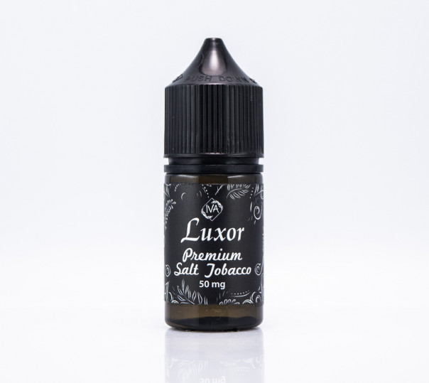 Рідина Iva Salt Luxor 30ml 50mg на сольовому нікотині зі смаком тютюну з чаєм